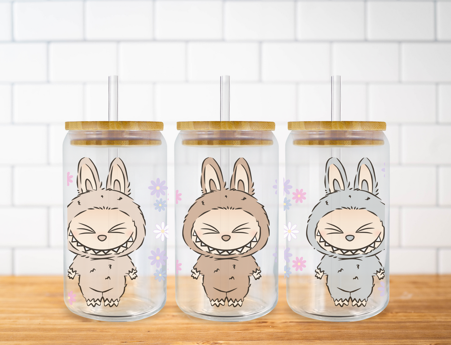 Labubu Glass Can
