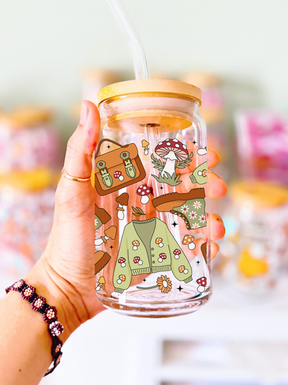 Goblincore Girl Glass Can
