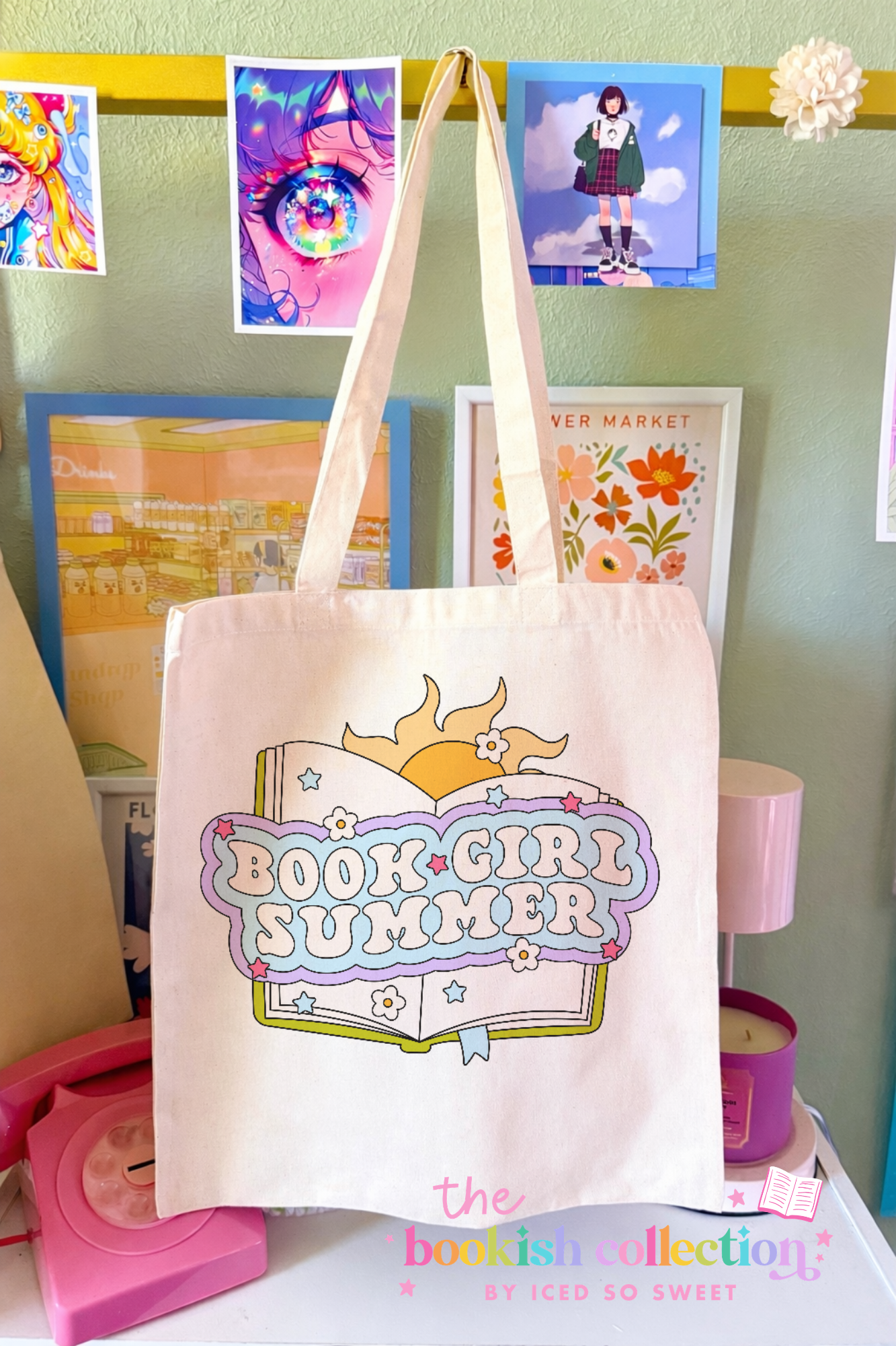 Book Girl Summer Tote Bag