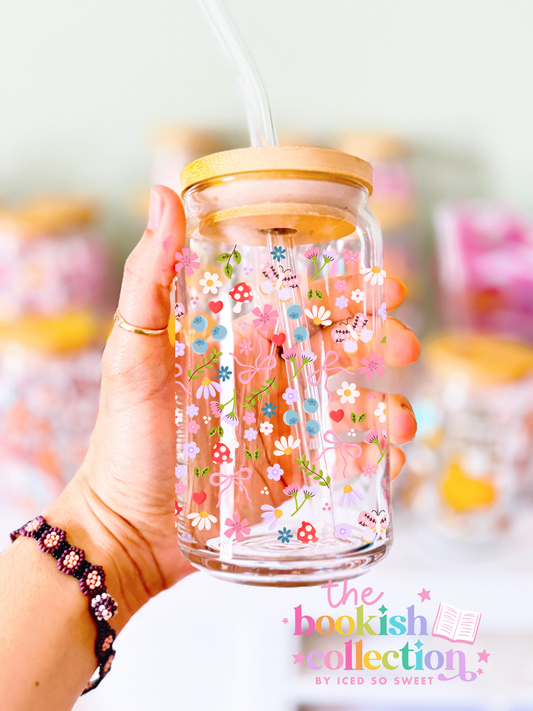 Bloom & Bow Glass Can