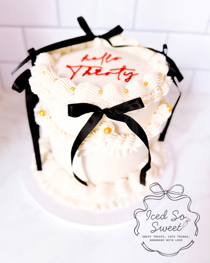 Vintage Bow Cake