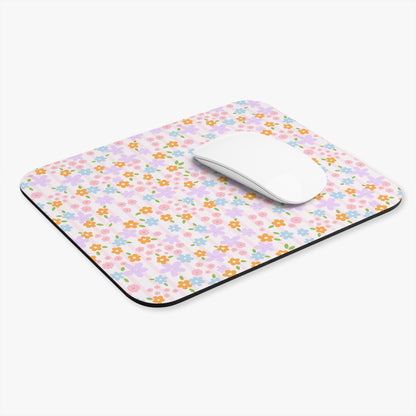 Floral Striped Mouse Pad