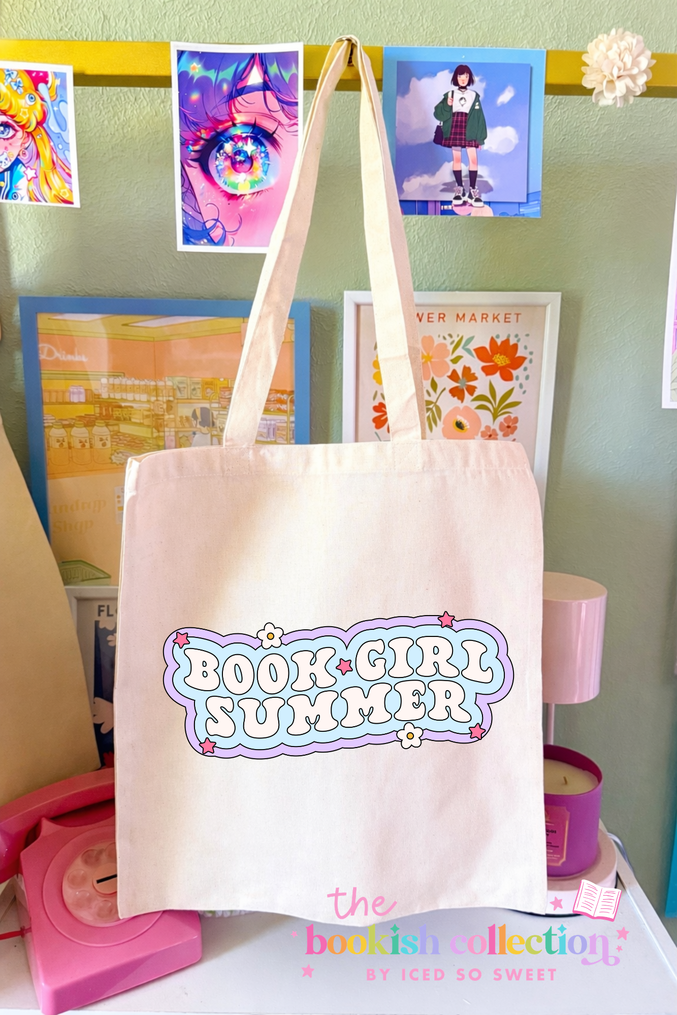 Book Girl Summer Tote Bag