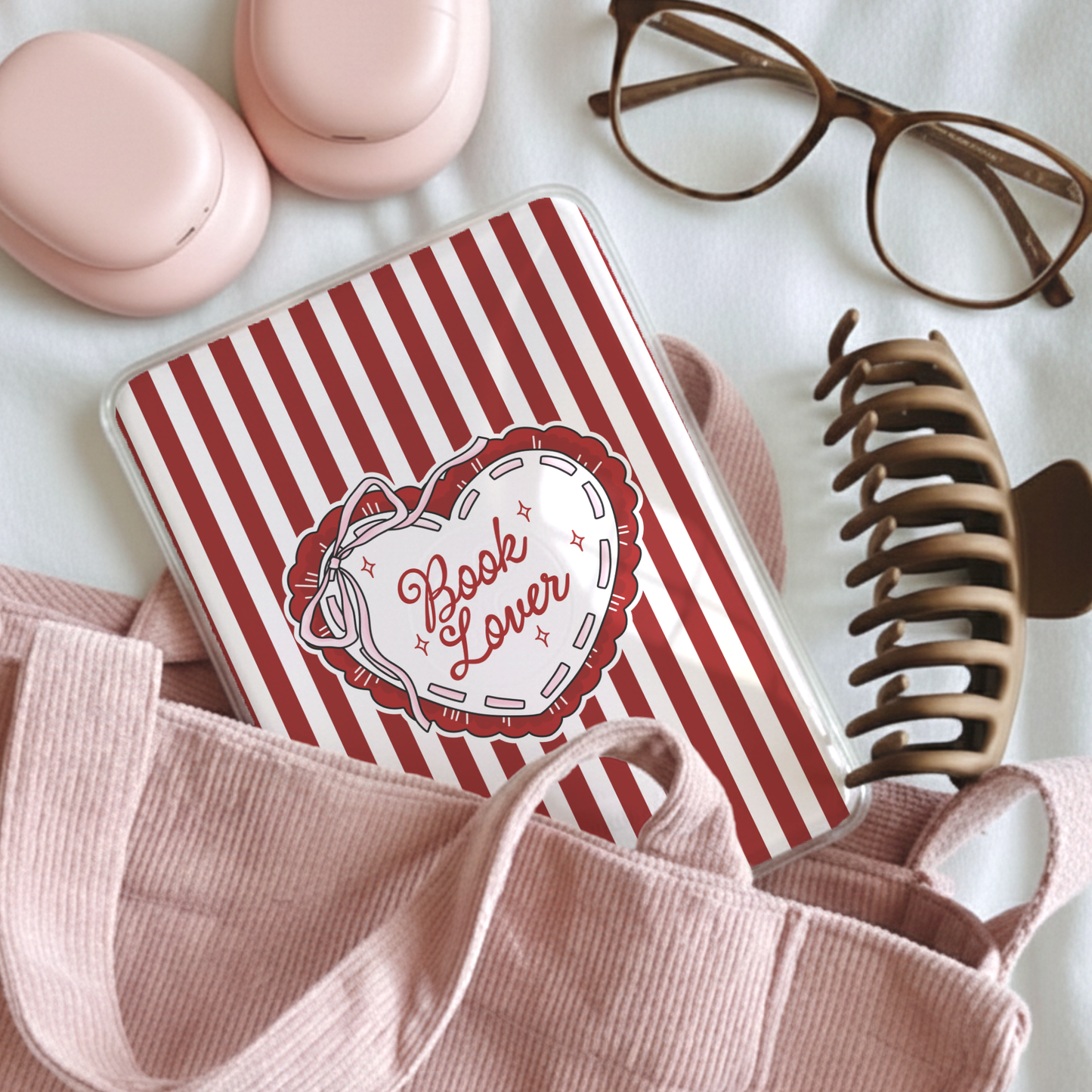 Book Lover Heart| Kindle Insert | Decorative Insert for Kindle Basic & Kindle Paperwhite