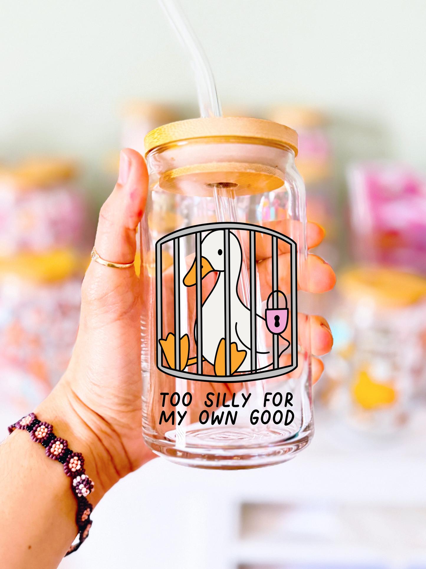 Too Silly for my own good Glass Can