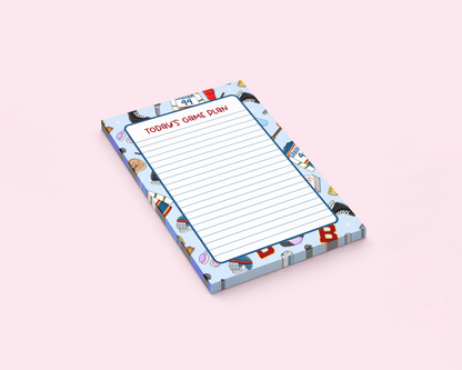 Off Campus Today's Game Plan Notepad | Memo Pad | 5" x 7" | 50 Pages