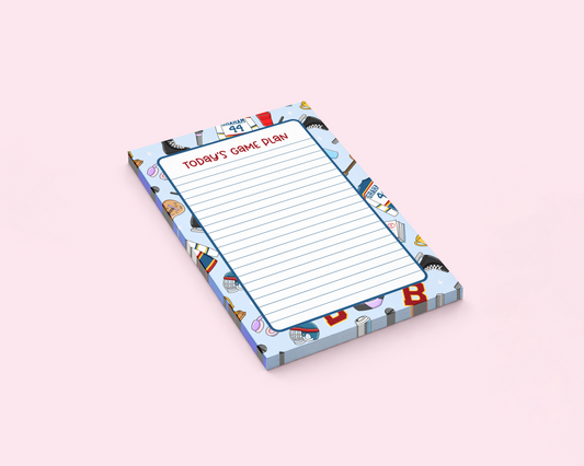 Off Campus Today's Game Plan Notepad | Memo Pad | 5" x 7" | 50 Pages