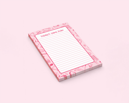 Off Campus Today's Game Plan Notepad | Memo Pad | 5" x 7" | 50 Pages