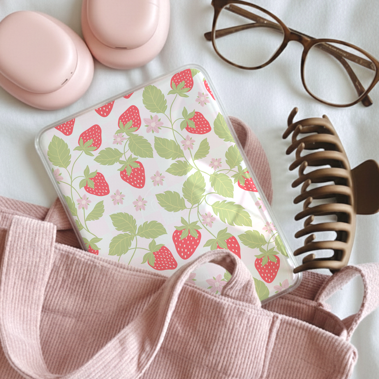 Strawberry Fields | Kindle Insert | Decorative Insert for Kindle Basic & Kindle Paperwhite